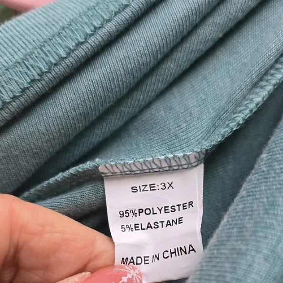 ON HOLD FOR PENNY Blue Dress with Leopard Accents Sz 3xl - Picture 3 of 3